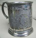 harris christening mug